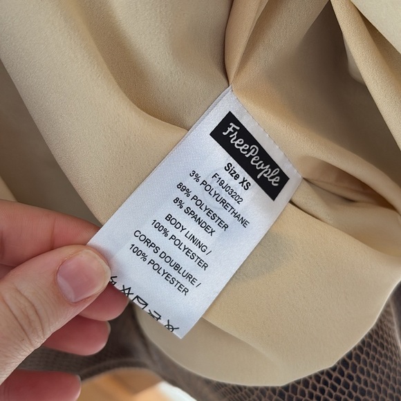 XS Free People Vegan Leather Snakeskin Jacket - Picture 5 of 6